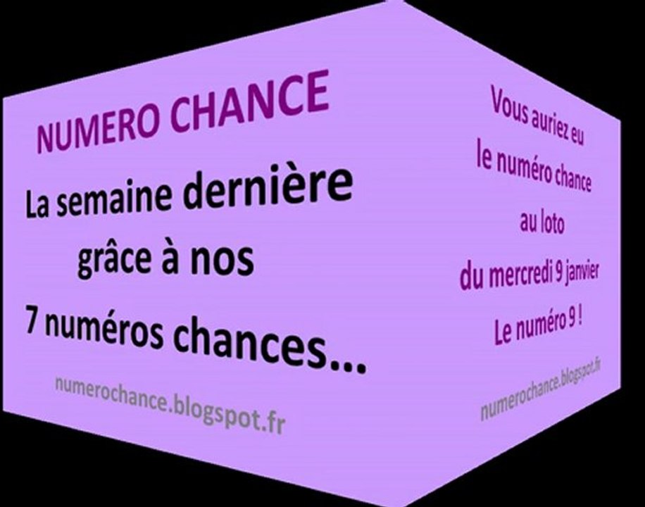 Résultat de nos numeros chances