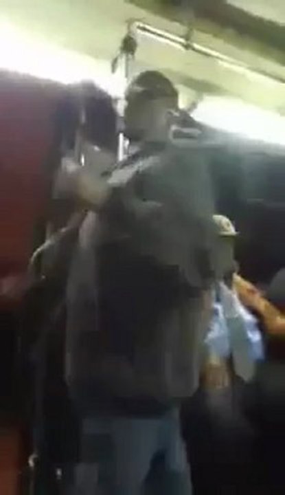 Black Guy Going Crazy on Bus Funny
