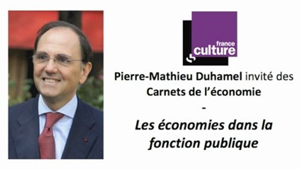 Pierre-Mathieu Duhamel sur les économies dans la fonction publique