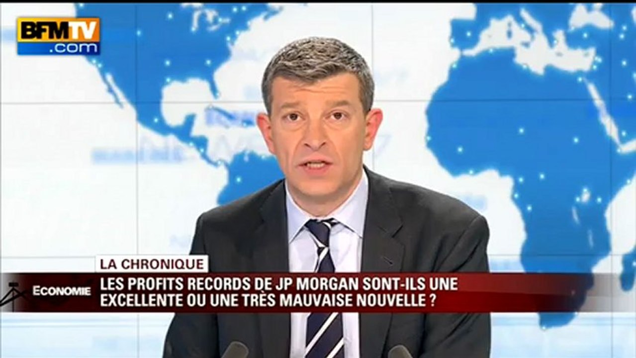 Chronique éco de Nicolas Doze : Profits record de JP Morgan 17/01