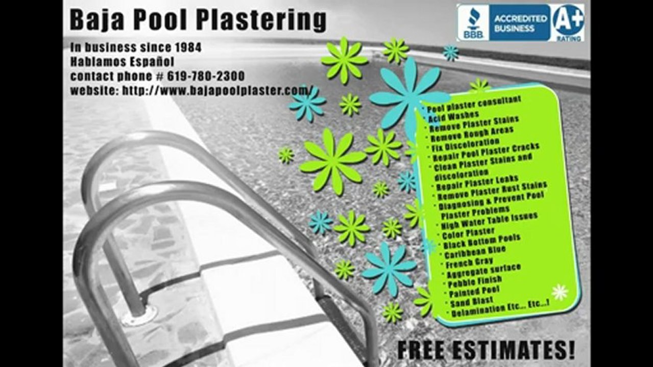 San Diego Pool Repair, Plaster, Refinishing, Resurfacing