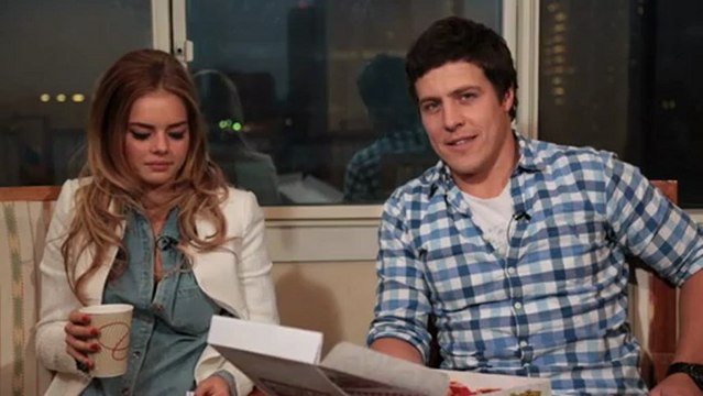 Steve Peacocke and Samara Weaving in the Hot Seat