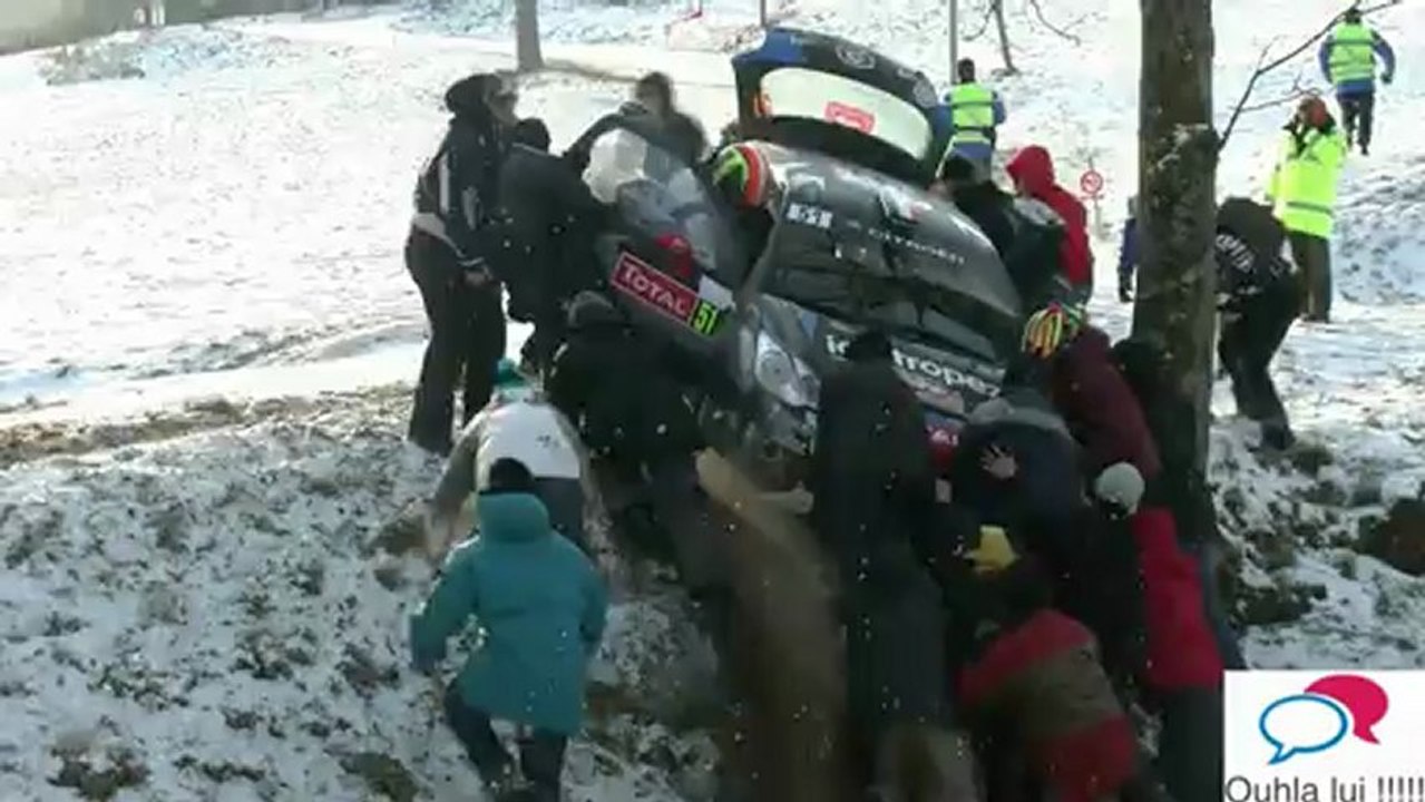 Crash Sébastien Chardonnet Rally Monte Carlo 2013
