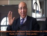 Abdelaziz Sadoc président de l'université mohammed premier  a oujda  / point de presse a propos du boycotages des examens a l'université - 3éme partie -