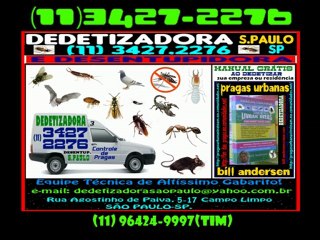 DEDETIZAÇÃO São Paulo 11 3427 2276 ou 96424 9997 tim