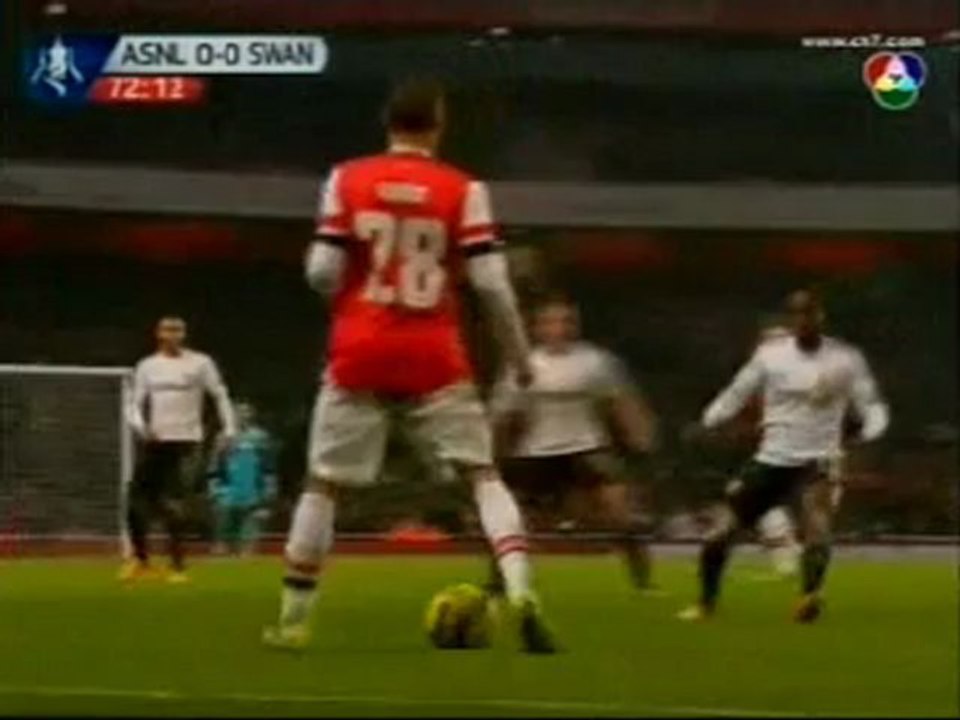 F-A Cup 2012-13 (CH7) Arsenal vs Swansea (Replay-Tape-2H) 2013-01-18