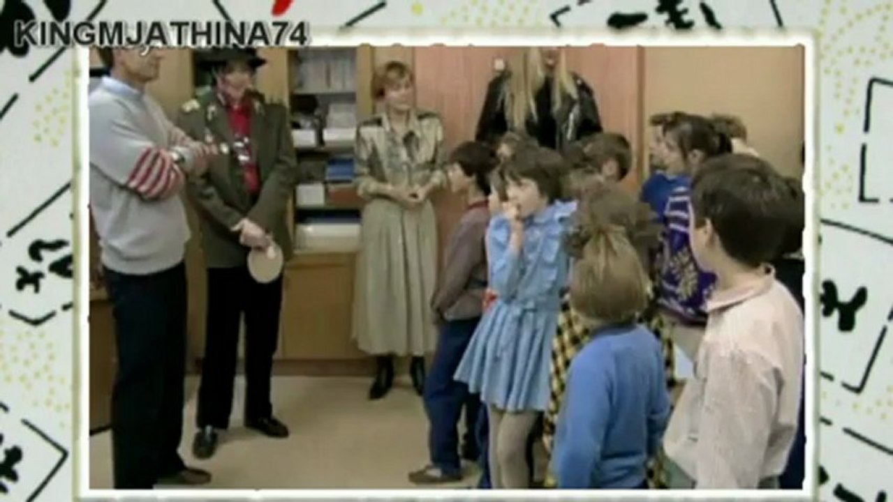 Michael Jackson visiting sick children Rare Greek subtitles