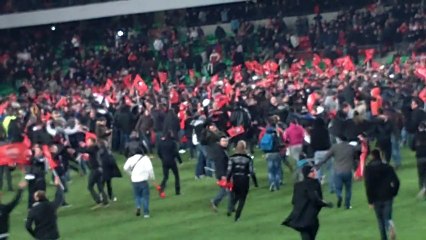 16/01/13 : SRFC-MHSC : fin de match et envahissement