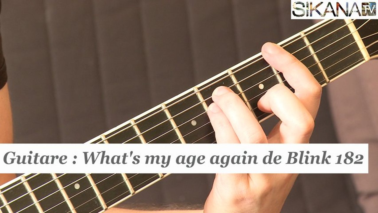 Cours guitare : Jouer What's my age again de Blink 182 à la guitare - HD