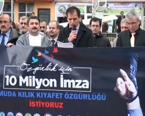 Dursunbey'de ''Özgürlük İçin 10 Milyon İmza'' Kampanyası
