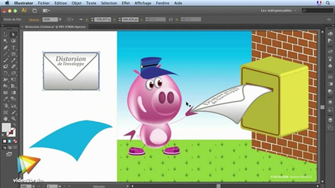 Illustrator CS6 : Distorsion de l'enveloppe