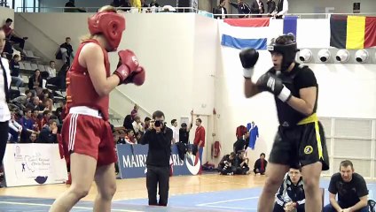Open de France de Wushu Sportif 2012 / Finale Sanda F Seniors -65kg / Valérie Domergue vs Camille Pichery