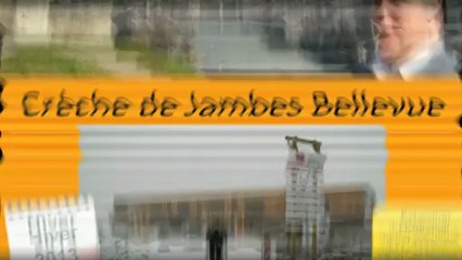 Creche de Jambes Bellevue : le chantier sous la neige 2013