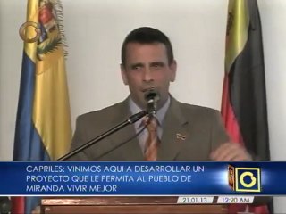 Gobernador Capriles juramentó a su gabinete