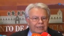 Felipe González sobre el escándalo Bárcenas pide prudencia y 