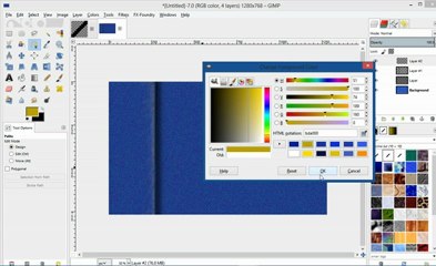 How To Paint A Denim Texture In Gimp
