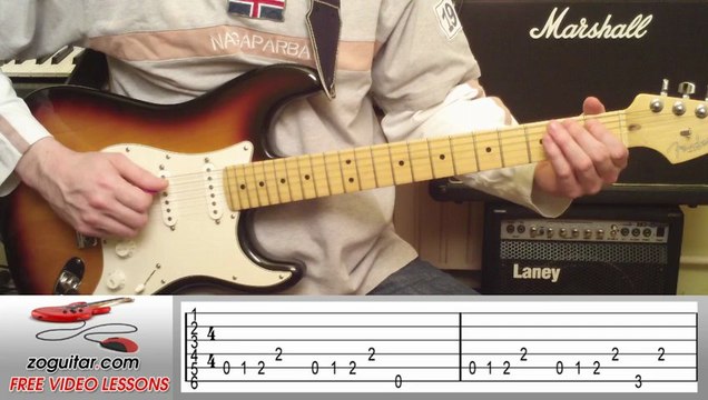 Aerosmith - Walk This Way (intro riff) + TAB