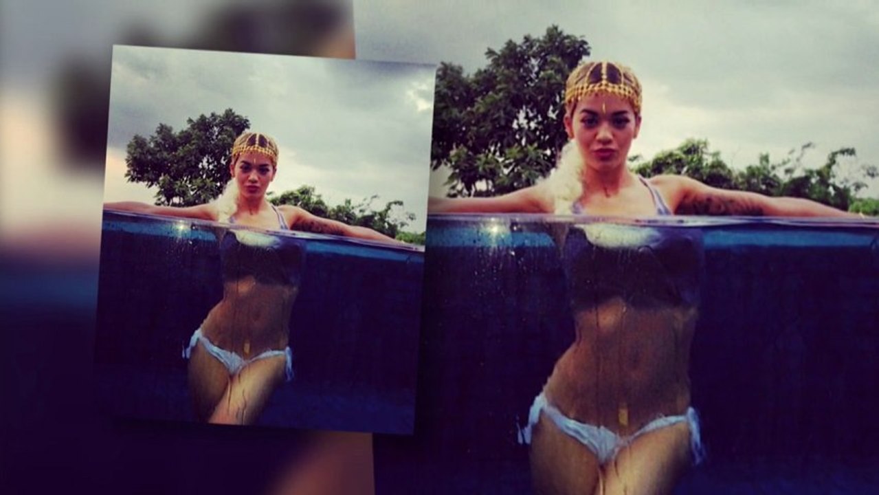 Rita Ora Flaunts Her Figure in a Bikini Again