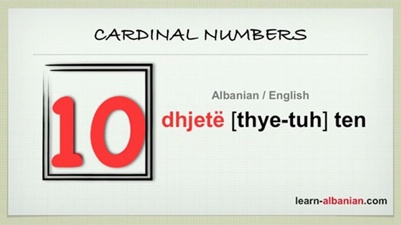 How to say numbers in Albanian / Learn to speak Albanian!