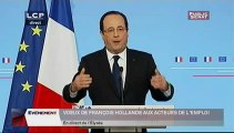 EVENEMENT,Voeux de François Hollande aux acteur de l'entreprise