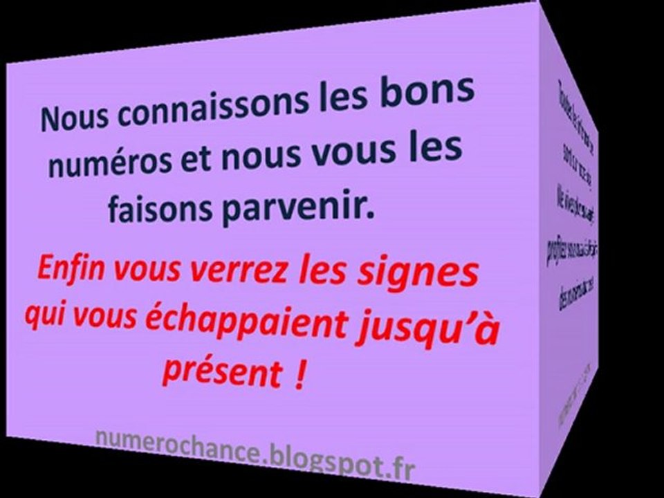 Jour de chance ? Adoptez un numéro chance tout simplement !