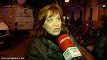 Protesta contra la corrupción en la sede del PP en Génova