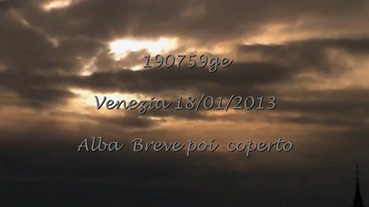 Venezia 18/01/2013 alba breve