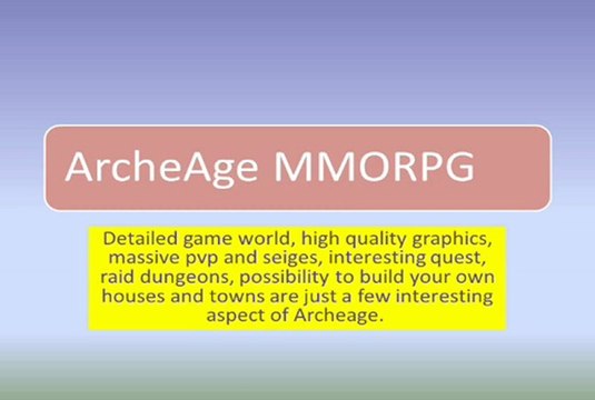 ArcheAge MMORPG