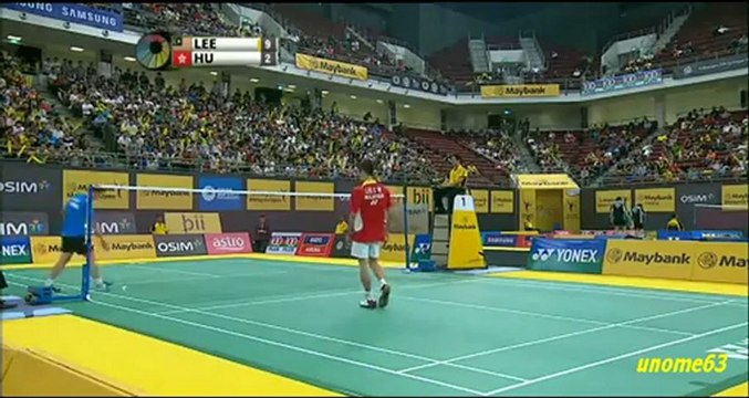 MAYBANK Malaysia Open 2013 ~ MSQF ~ L.C Wei[MAS] vs Hu Yun[HKG] ~ Part 1