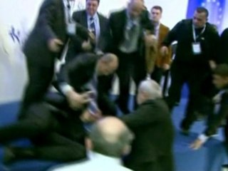 Mayhem as man takes aim at leader of Bulgaria's Turkish party