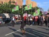 Taiwanese protesters demand better labour benefits