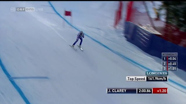 Johan Clarey record de vitesse de 161,9 km/h en ski alpin