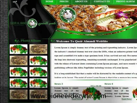 تصميم مواقع - اعمال بيونير ديزاين فى تصميم المواقع