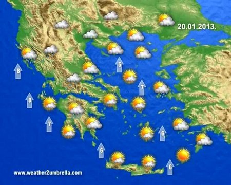 Ο καιρός της Κυριακής 20/1