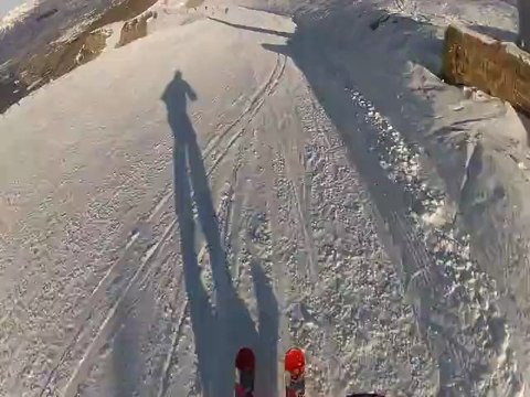 Ski, Les Orres - Une partie de descente par les Coqs