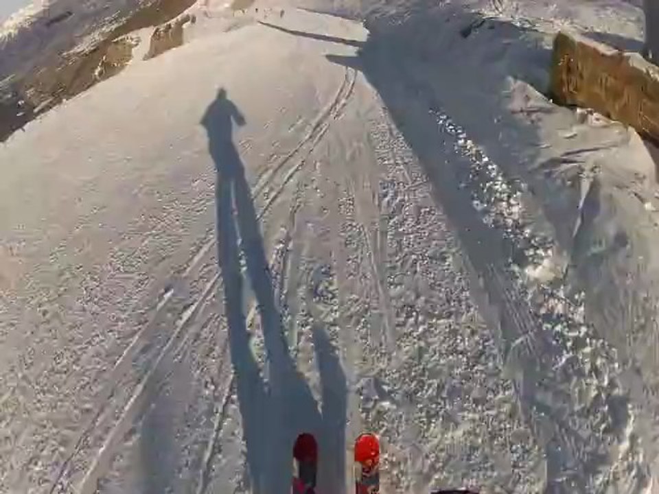 Ski, Les Orres - Une partie de descente par les Coqs