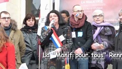 Marie-Anne Chapdelaine à la Manif "Dites oui à l'égalité" de Rennes, le 19/01/2013