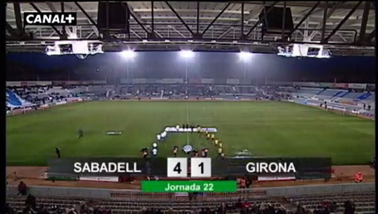 Liga Adelante  Sabadell 4  Girona  1