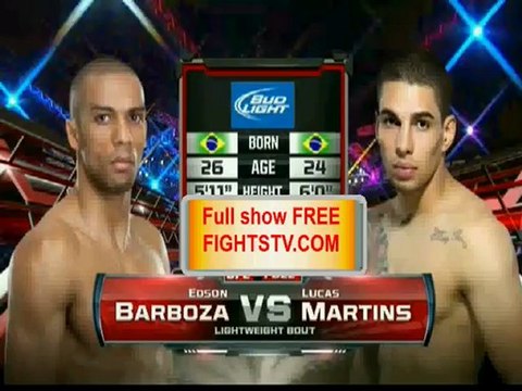 EDSON BARBOZA VS LUCAS MARTINS FIGHT VIDEO