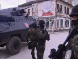 Serbian authorities remove Kosovo Albanian war memorial