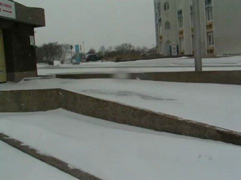 plage sous la neige 20 janvier 2013