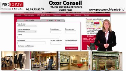 Vente commerce Paris 8ème