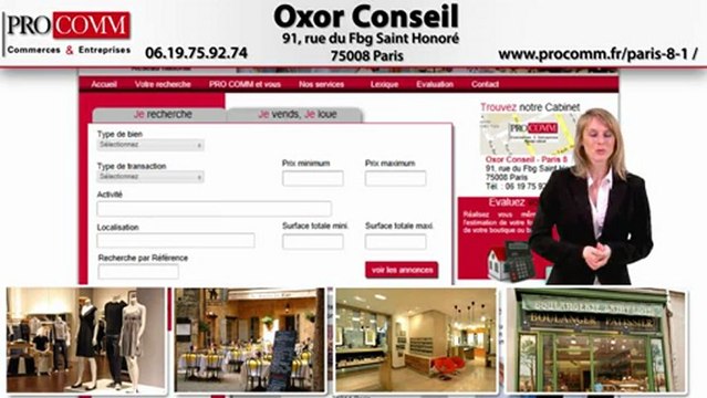 Vente murs commerciaux Paris 8ème