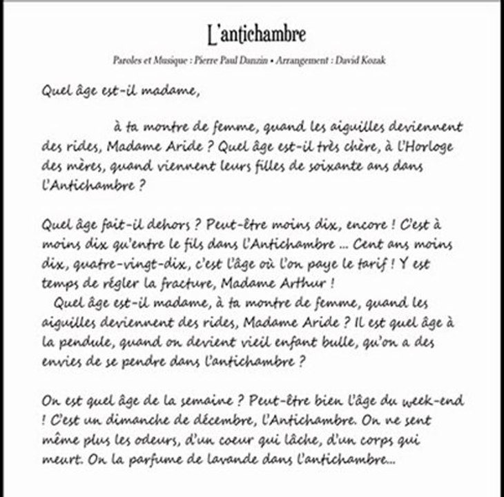 Pierre Paul Danzin - L'Antichambre - Les moineaux d'Égare