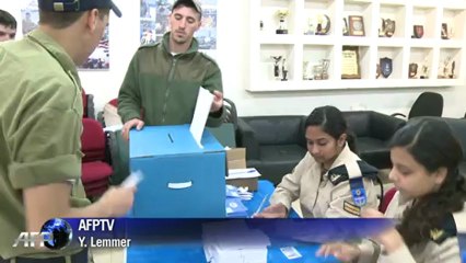 Israeli soldiers headed to the polls on Sunday