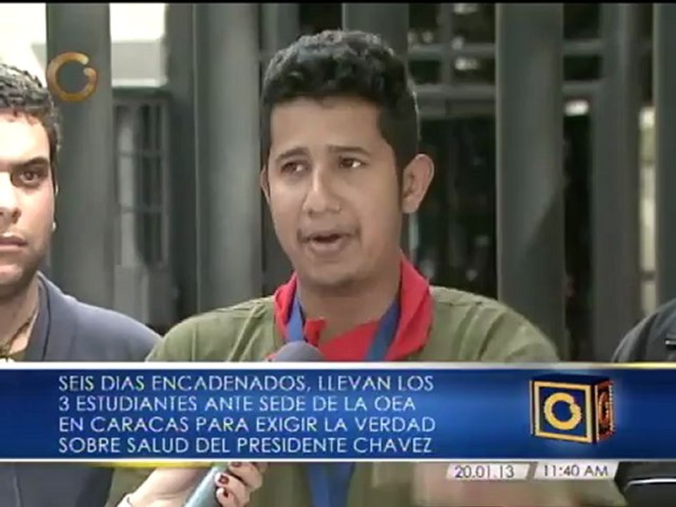 Estudiantes encadenados en la sede de la OEA dicen que aún no reciben respuestas a peticiones