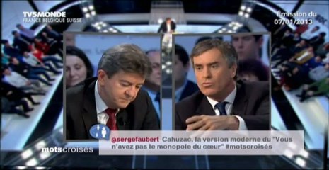 Mots croisés Cahuzac vs Mélenchon  2-2