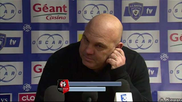 Conférence de presse SC Bastia - Stade Rennais FC : Frédéric HANTZ (SCB) - Frédéric ANTONETTI (SRFC) - saison 2012/2013