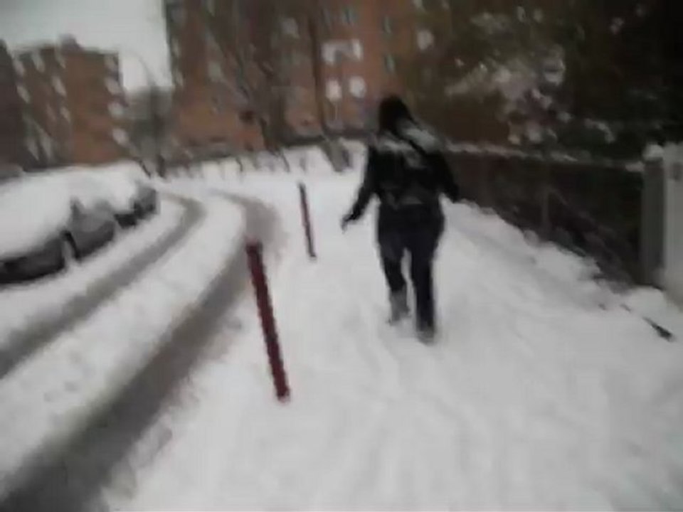 20 janv, un dimanche sous la neige dans le froid