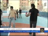 Richard Mardo recupera cancha deportiva en el municipio Girardot de Aragua